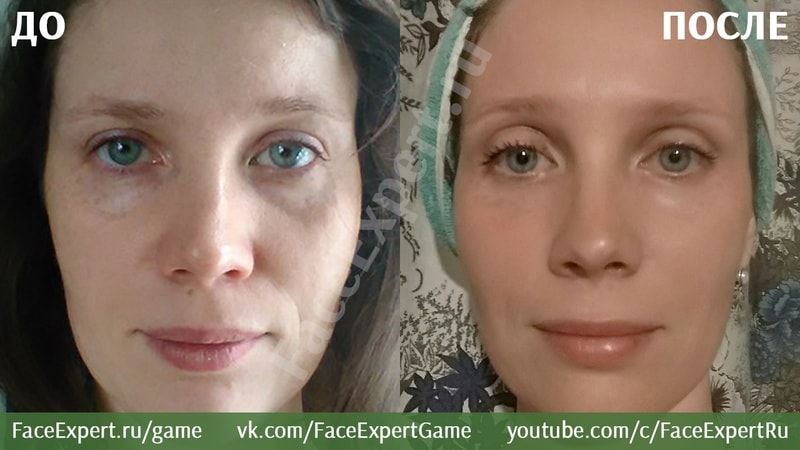 Гимнастика для лица – фото до и после. Ольга Лузина